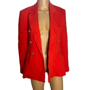 BRIGHT RED ZARA BLAZER